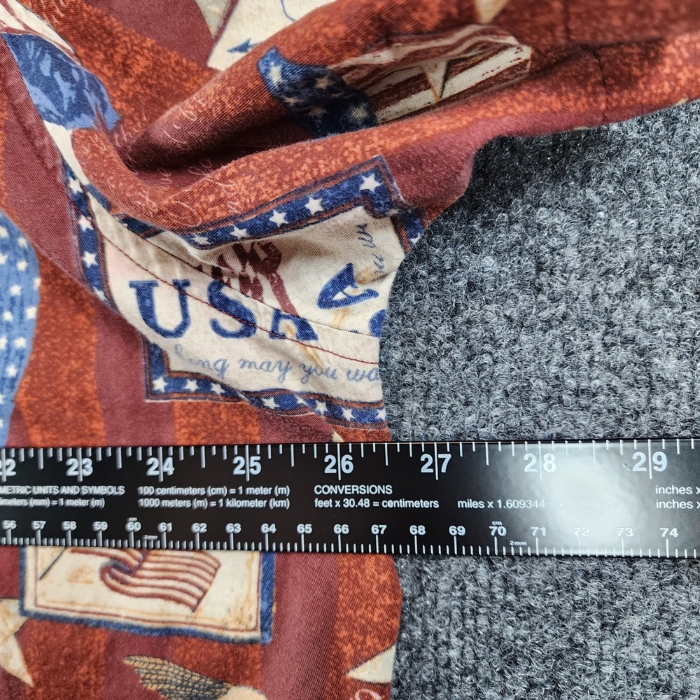 Clearwater‎ Outfitters Men Y2K Patriotic Americana USA Flag Shirt Size XXL - Picture 6 of 9